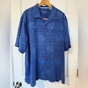 Tommy Bahama Navy Palm Print Shirt